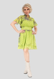 Design Edelweiss Lime Short Skirt