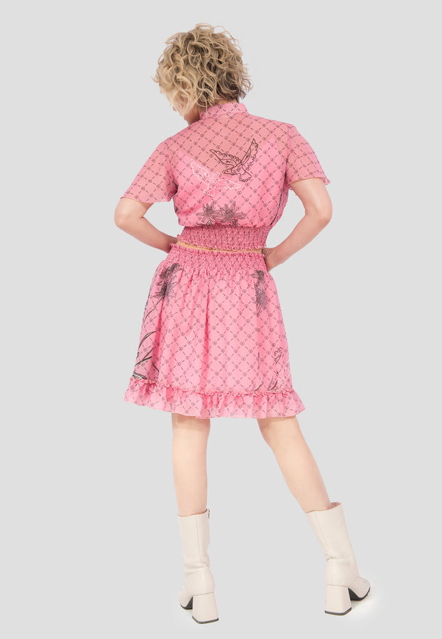 Design Edelweiss Rosa Short Skirt
