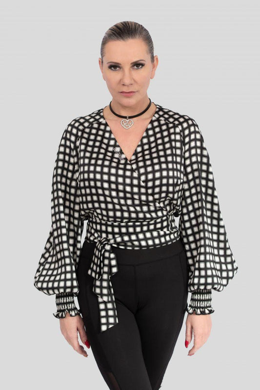 Plaid Blouse