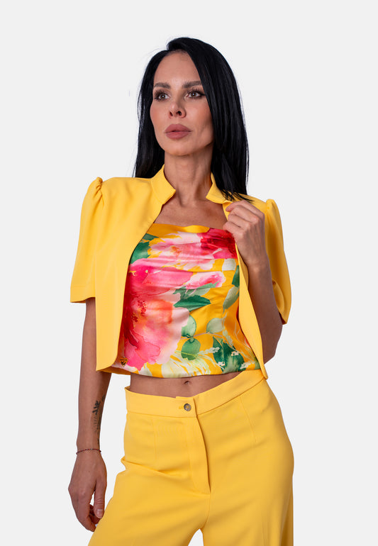 Kurzblazer in Gelb | Jardin by Birds of Love