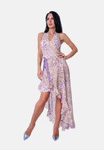 Wickelrock mit Print in Beige-Lila | Birds of Wild Grace by Birds of Love