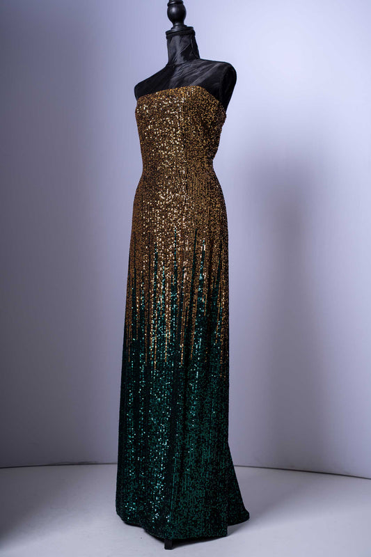 Glanzvoller Auftritt im luxuriösen Pailletten-Abendkleid