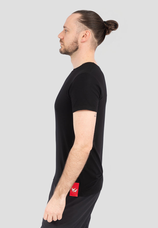 Kurzarm T-shirt for Men Black