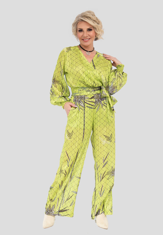 Design Stoffhose Edelweiss Lime