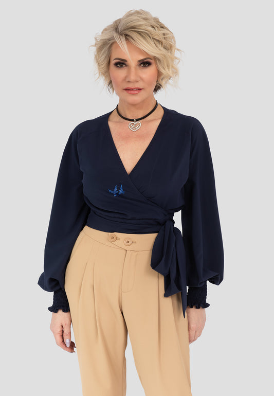 Wickelbluse