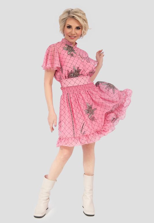 Design Edelweiss Rosa Short Skirt