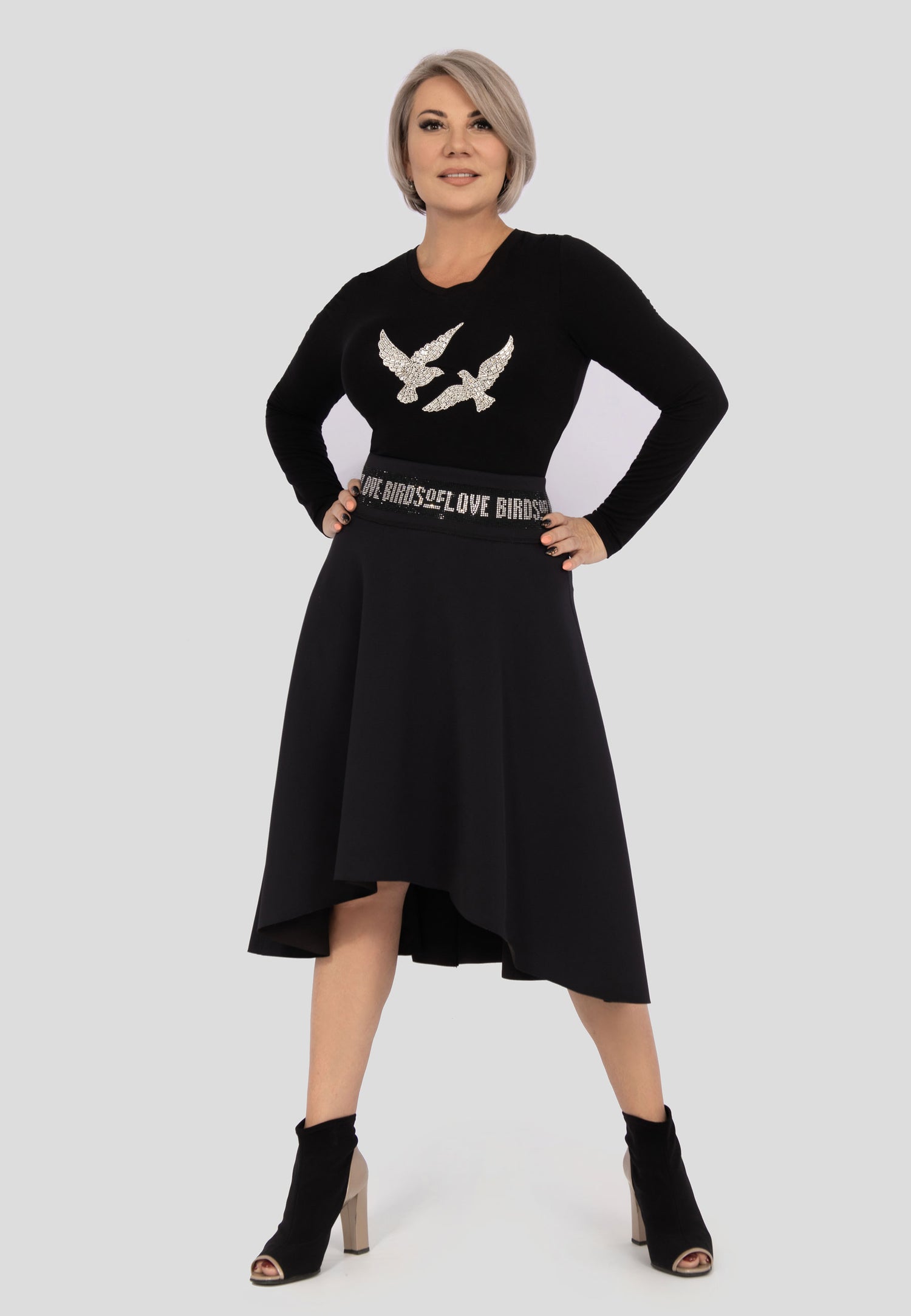 Asymmetrischer Damen Rock