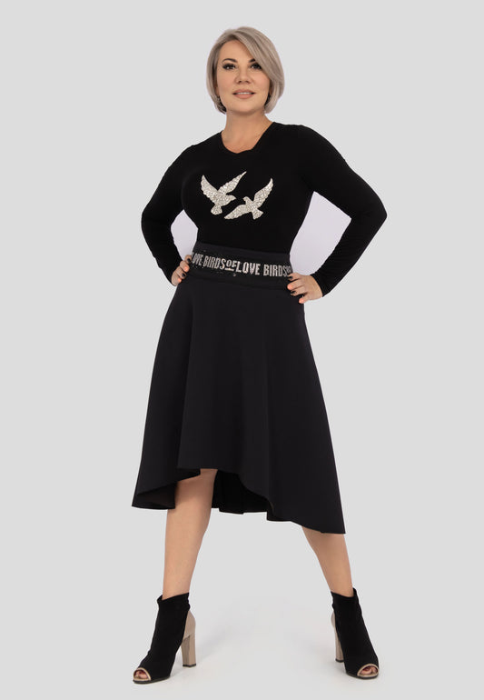 Asymmetrischer Damen Rock