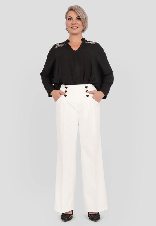 Klassische Hose "White Bird“