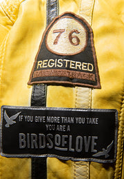 LEDERJACKE "FREAKY BIRDS NATION"