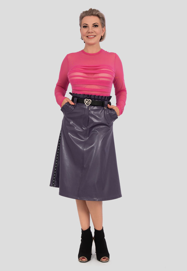 Damen Transparenter BODYSUIT - Langarmshirt