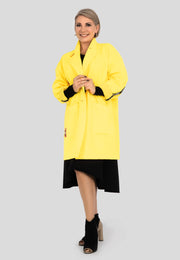 Trend Mantel Damen gelb