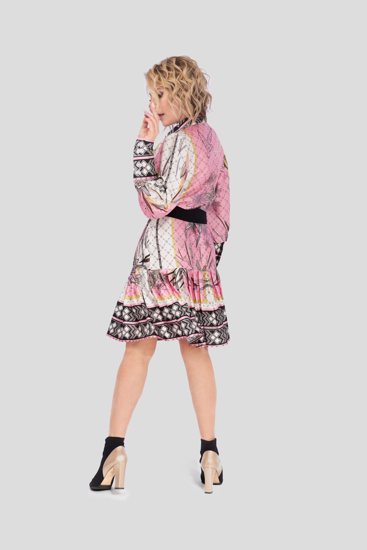 FEMININ STYLE - Freizeitkleid „Edelweiss Birds“ rosa