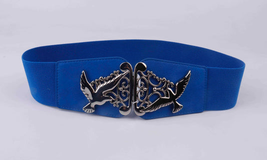 Kaufen Sie den Damen-Stretchgürtel mit eleganter Vogelschließe. Dieser elastische Taillengürtel aus Elasthan-Mix ist das perfekte Statement-Accessoire. Jetzt online kaufen.