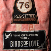 LEDERJACKE "FREAKY BIRDS NATION"