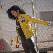 LEDERJACKE "FREAKY BIRDS NATION"