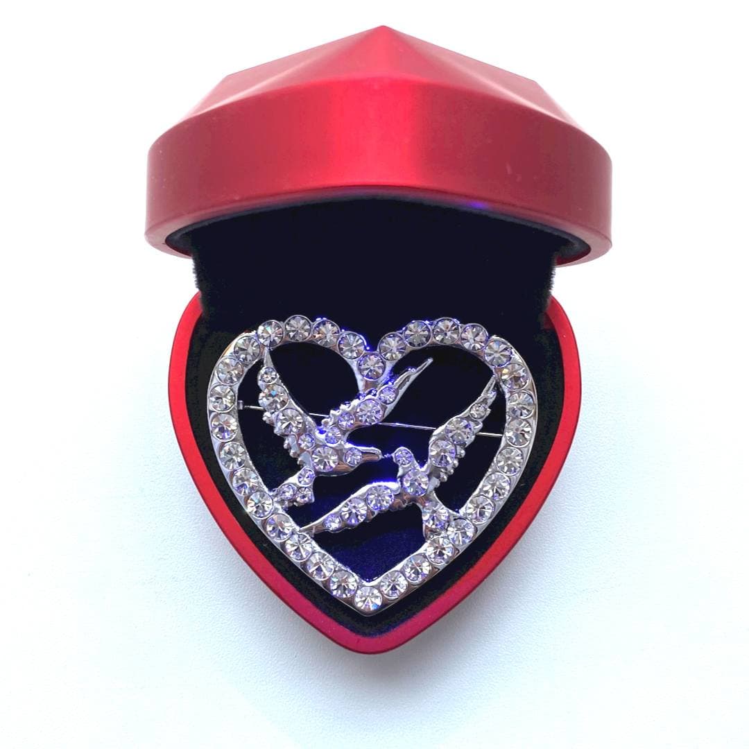 Entdecken Sie unsere elegante versilberte Brosche mit funkelnden Zirkonia-Strasskristallen. Ein luxuriöses Accessoire für jeden Anlass. Jetzt kaufen!